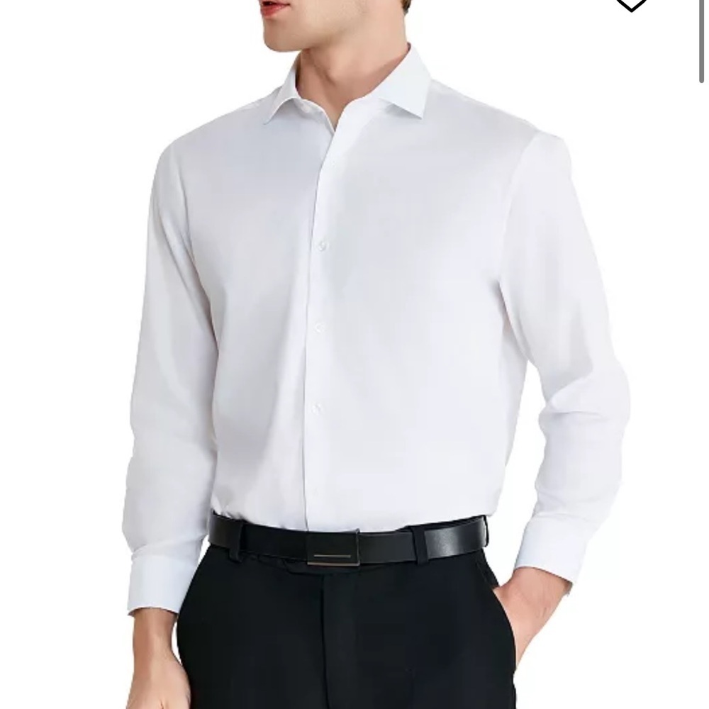 Perry Ellis “Portfolio” Crisp White Dress Shirt - Picture 2 of 10